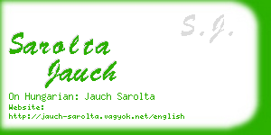 sarolta jauch business card